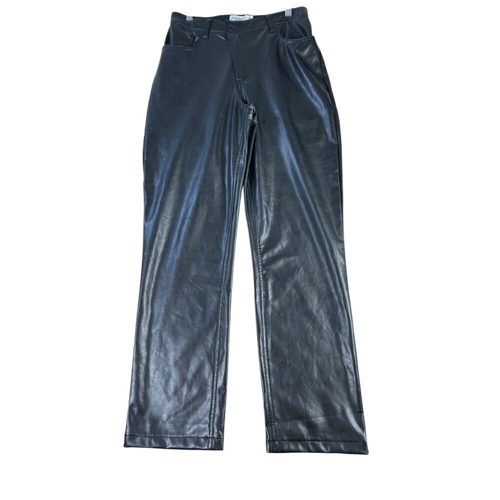 Abercrombie & Fitch Curve Love Vegan Leather Black Pants Women's Size 29 / 8